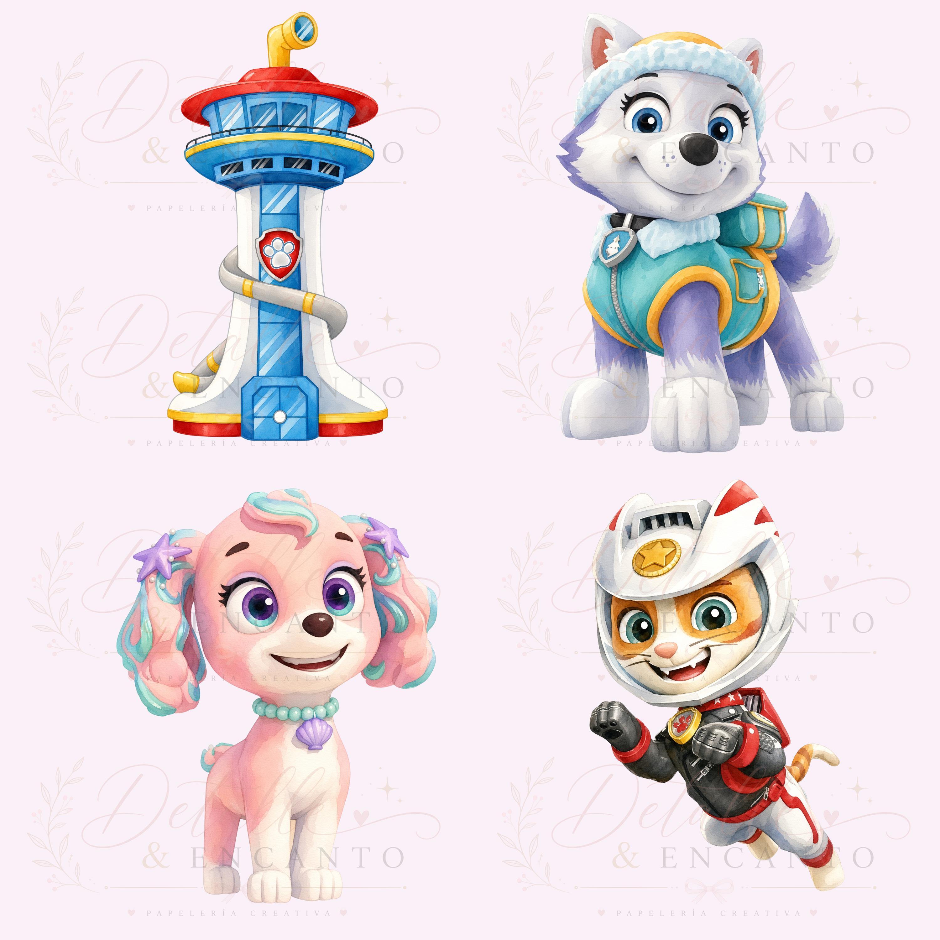 Kit de fiesta infantil Paw Patrol - PNG