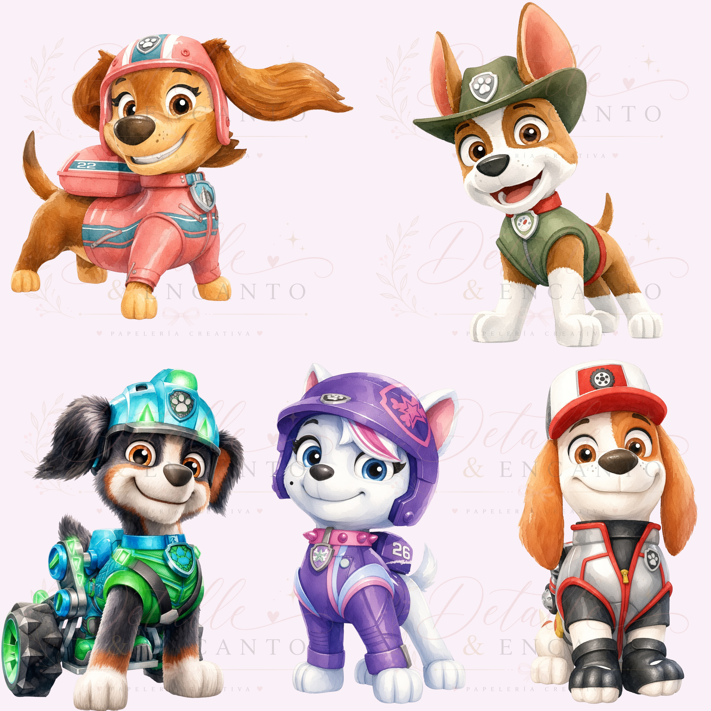 Kit de fiesta infantil Paw Patrol - PNG