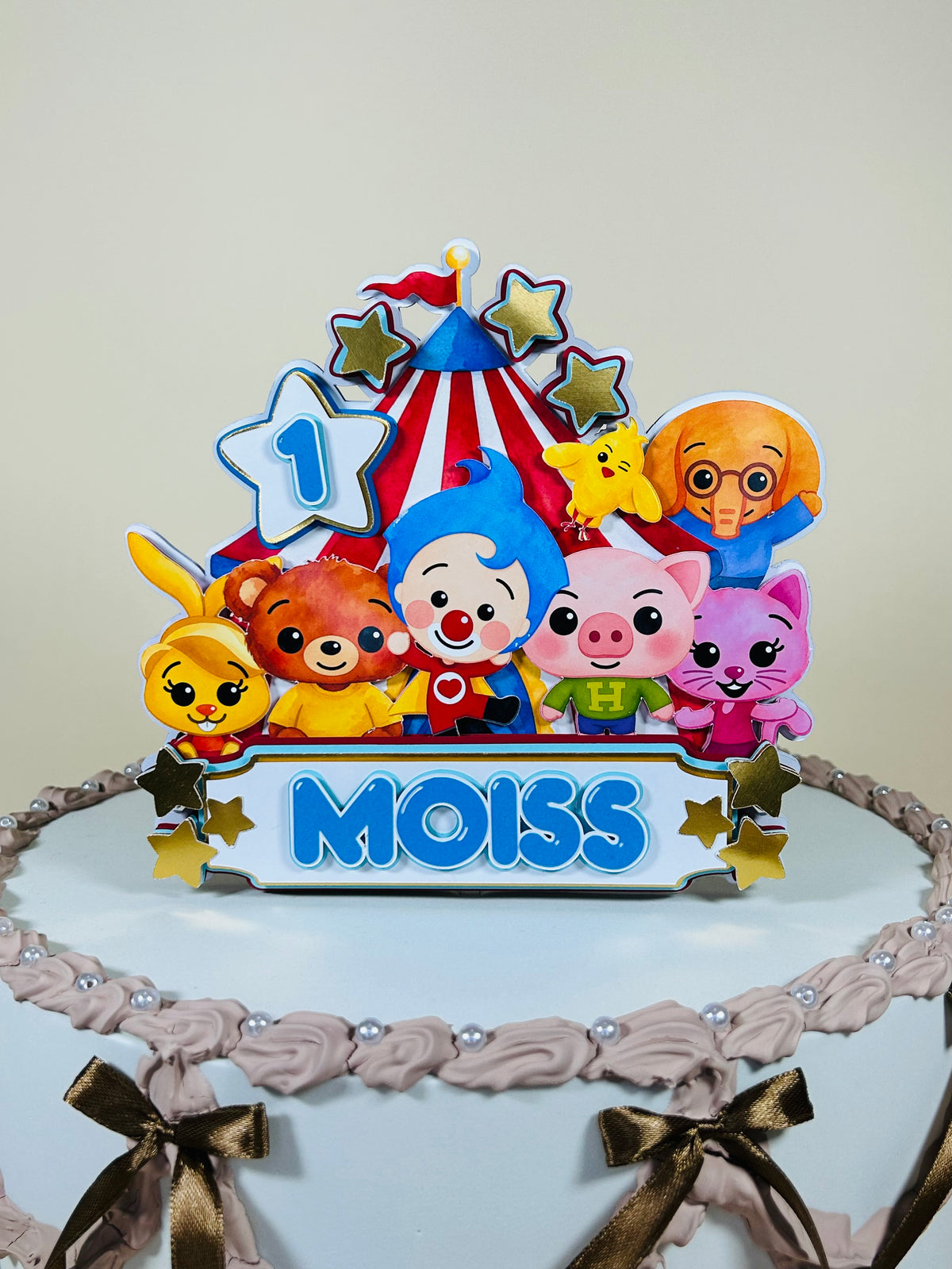Cake Topper Personalizado - Decoración de Cumpleaños Infantil
