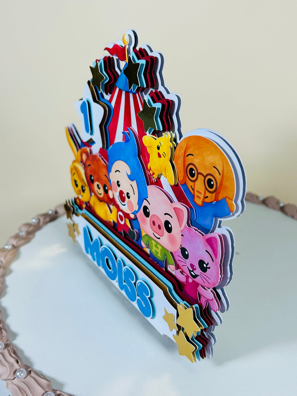 Cake Topper Personalizado - Decoración de Cumpleaños Infantil