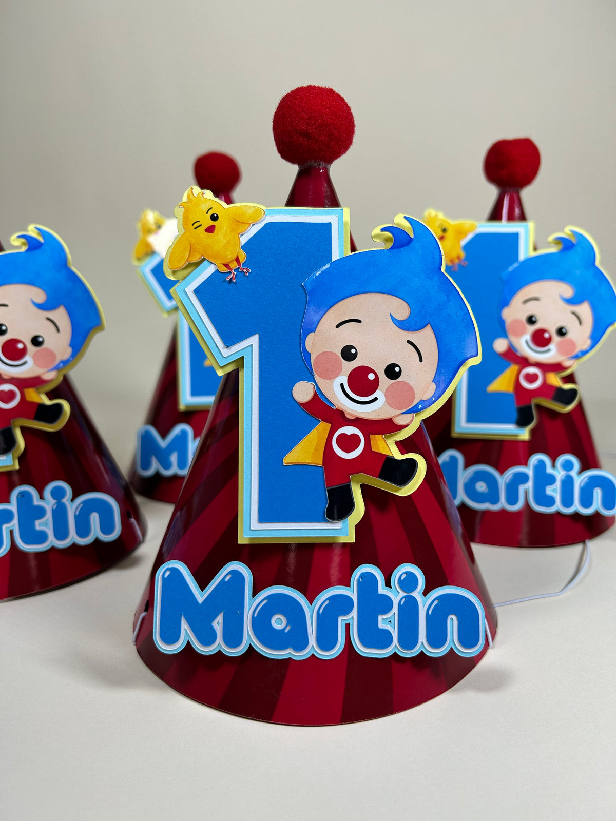 Gorritos de Cumpleaños Personalizados Plim Plim