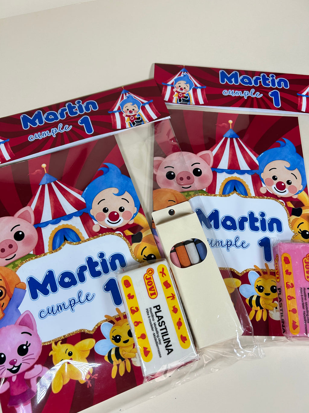 Pack Cumpleaños Plim Plim | Libro para colorear + Plastilina + Ceras