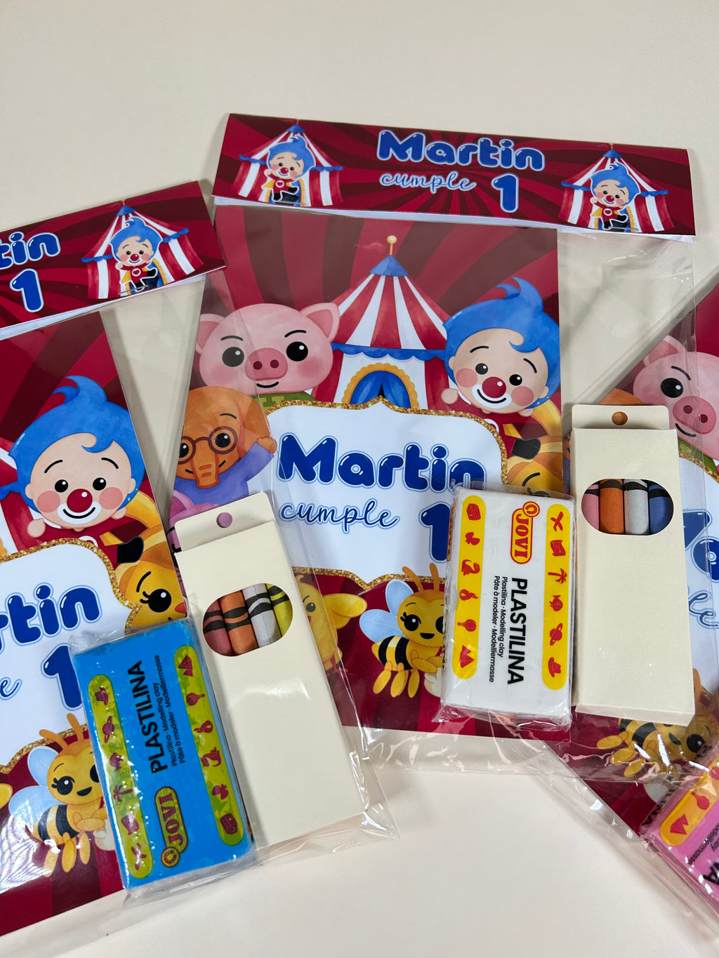 Pack Cumpleaños Plim Plim | Libro para colorear + Plastilina + Ceras