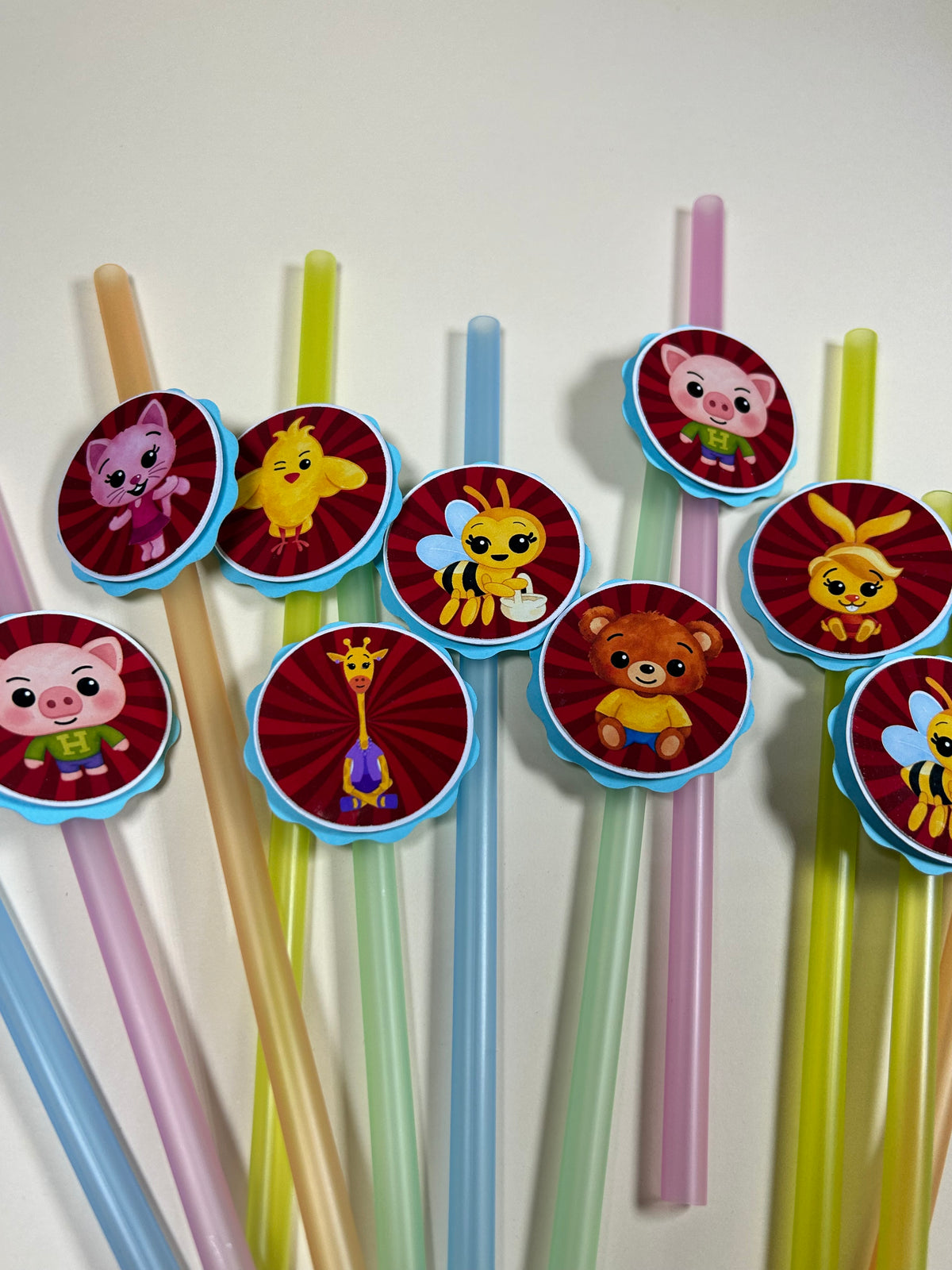 Pajitas Personalizadas Plim Plim | Pajitas para Cumpleaños